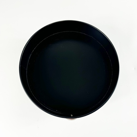 552.🐣 Black Round Skull Accent Decorative Tray – 11.5” Metal Halloween Decor New - Picture 4 of 5